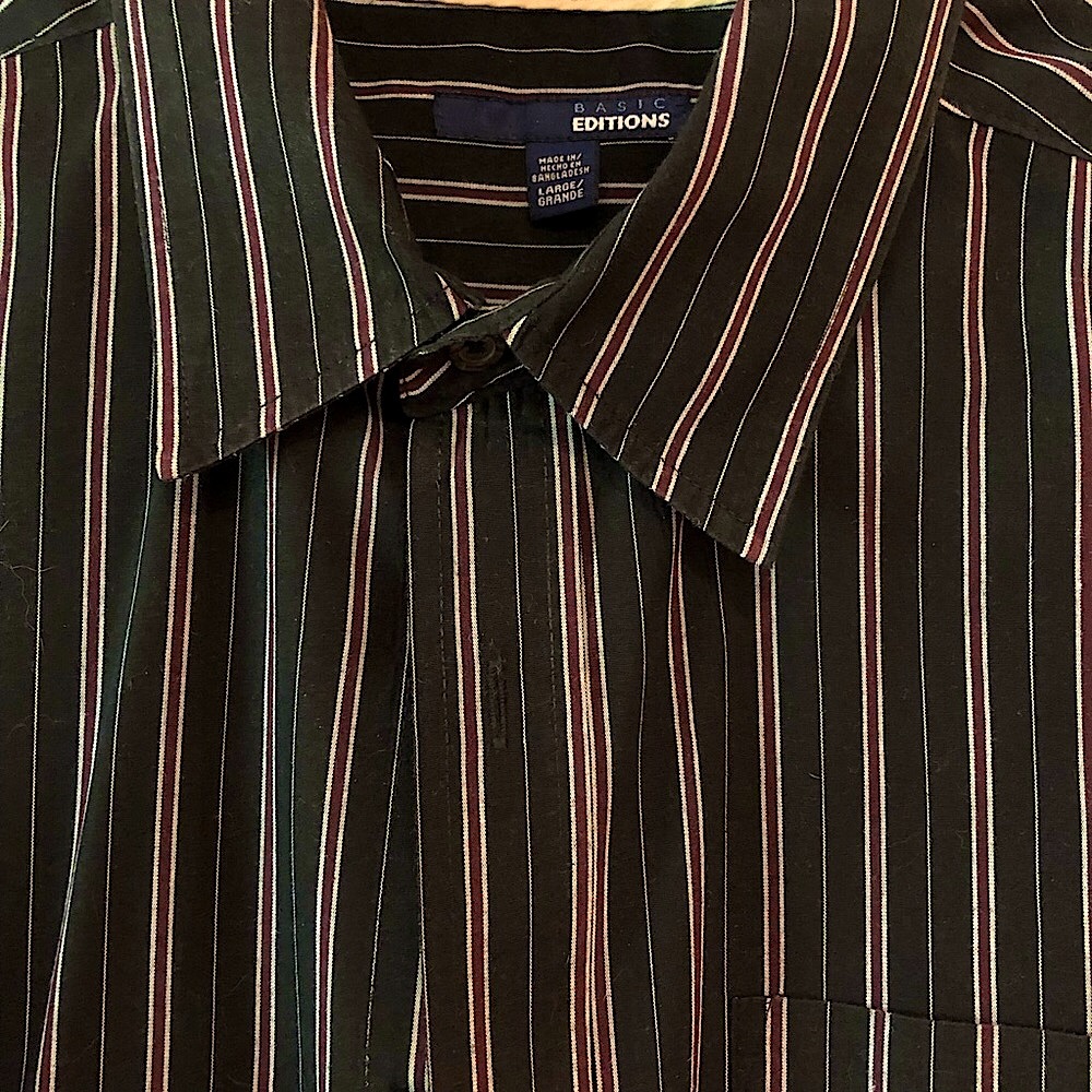Men’s Black Stripe Sport Shirt